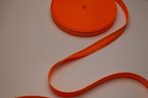 Gurtband Meterware 20mm reflektierend neon orange