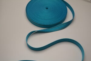 Gurtband Meterware 20mm reflektierend türkis