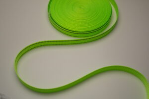 Gurtband Meterware 20mm reflektierend neon grün