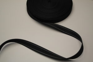 Gurtband Meterware 20mm reflektierend schwarz