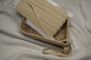 Posamentenborte Meterware 12mm beige