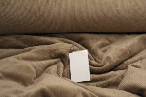 Cord Stepper camel taupe mit Plüschabseite