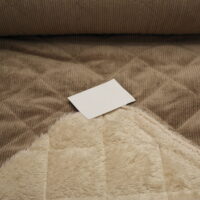 Cord Stepper camel taupe mit Plüschabseite – Bild 2