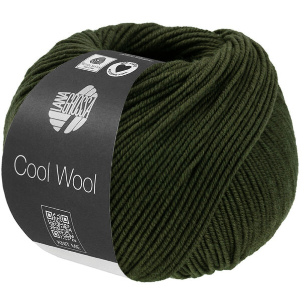 Lana Grossa Cool Wool Mélange (We Care) 1495 Lodengrün meliert