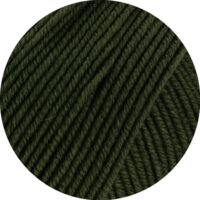 Lana Grossa Cool Wool Mélange (We Care) 1495 Lodengrün meliert – Bild 2