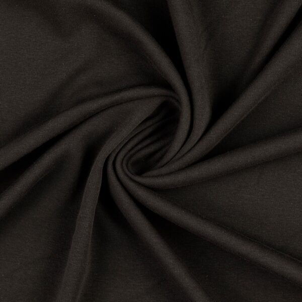 Alpenfleece uni schwarz