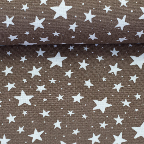 Canvas Dekostoff Swafing Wiebke Sterne auf beige