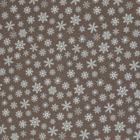 Canvas Dekostoff Swafing Wiebke Schneeflocken auf beige – Bild 2