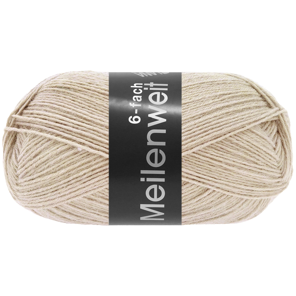 MEILENWEIT 6-FACH 150g uni hellbeige 9678