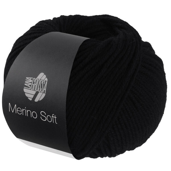 Lana Grossa Merino Soft Schwarz 0020