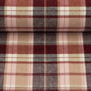 Flanell Baumwolle Swafing Maverick rot kariert