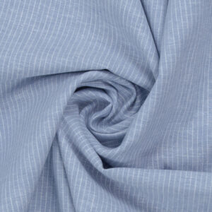 Leinen Baumwoll Mix Swafing Paul Streifen hellblau 1252