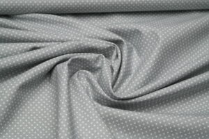 Baumwolle Webware Punkte grau