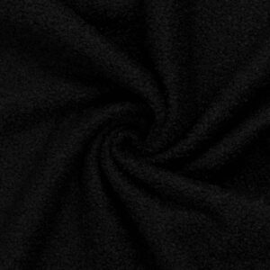 Boucle Doubleface Teddy Fleece Swafing schwarz 299
