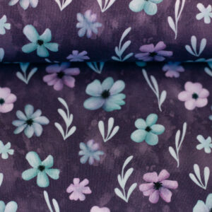 Sommersweat French Terry Swafing Velvet Bloom by Mrs. Mint lila