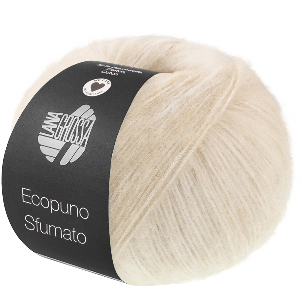 Lana Grossa Ecopuno Sfumato rohweiß/beige