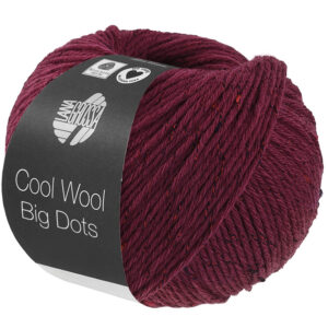 Lana Grossa Cool Wool Big dots Burgund 104