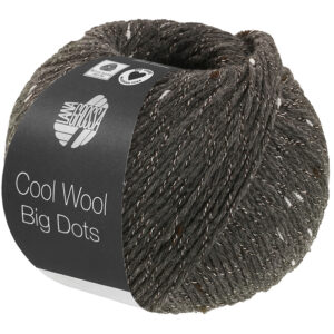 Lana Grossa Cool Wool Big dots Dunkelgrau 110