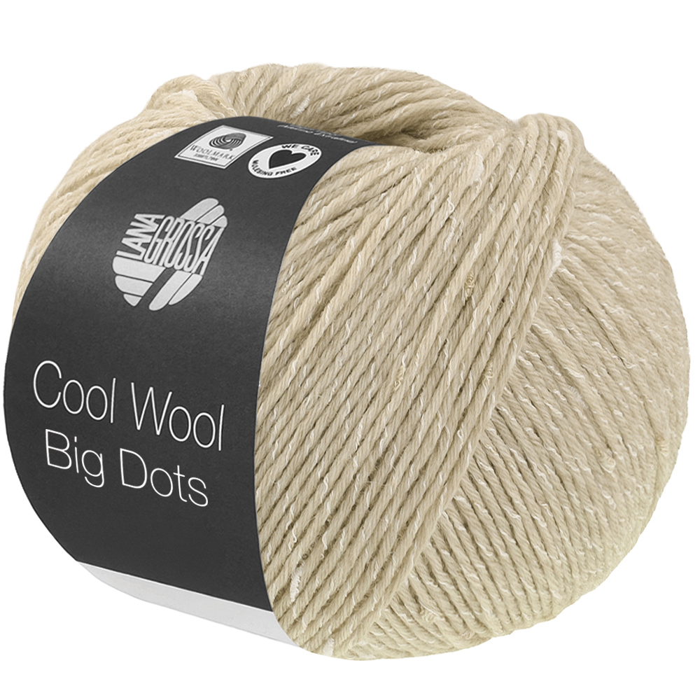 Lana Grossa Cool Wool Big dots Natur 112