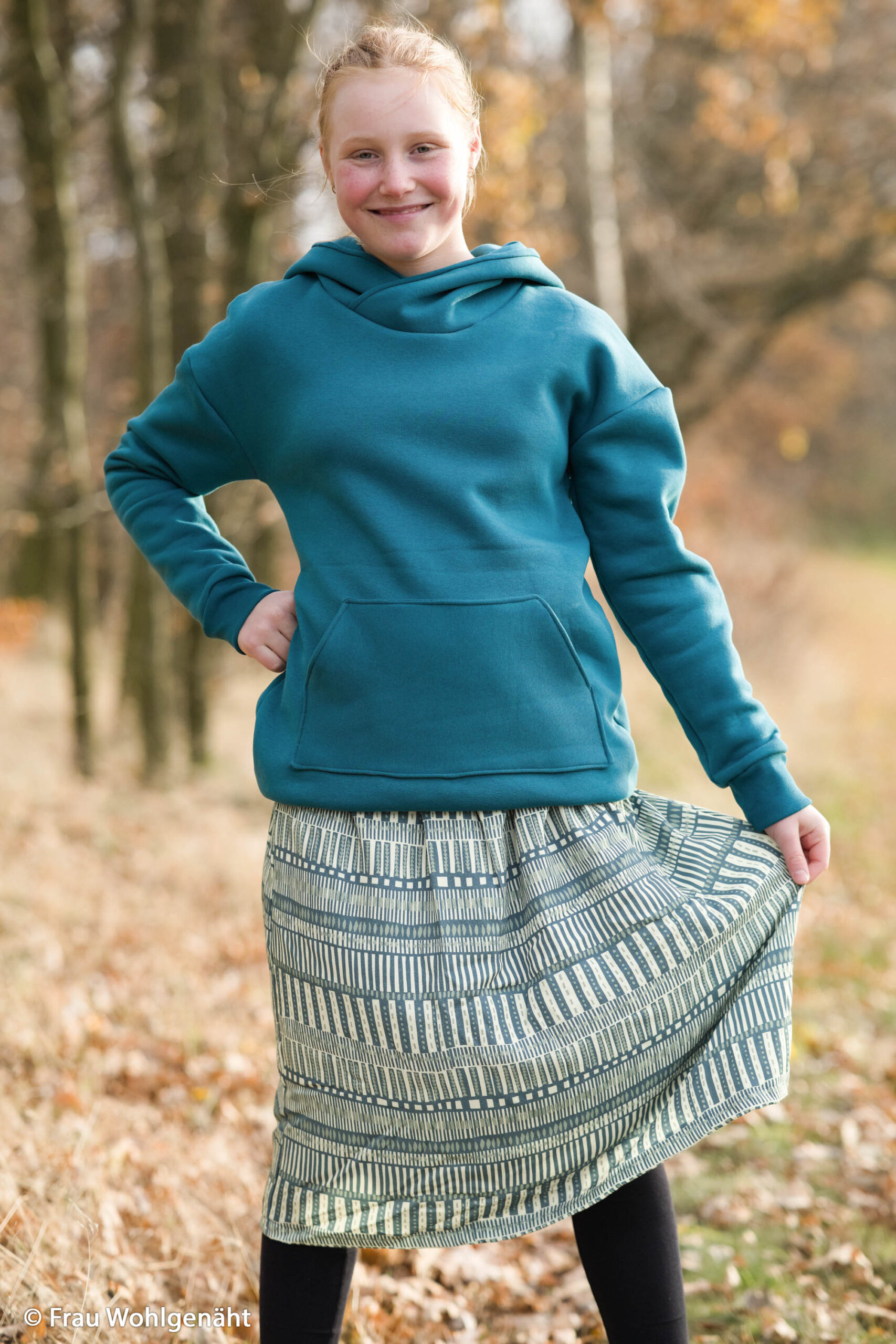Sweat Wintersweat Heavy Sweat Swafing Hanni petrol 750 – Bild 3